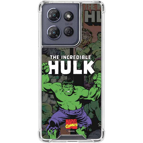 Marvel Classic Comics Hulk Fighter Vintage Moto G Play 5G (2025) Clear Case