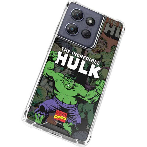 Marvel Classic Comics Hulk Fighter Vintage Moto G Power 5G (2025) Clear Case