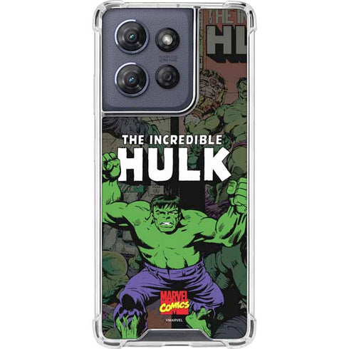 Marvel Classic Comics Hulk Fighter Vintage Moto G Stylus 5G (2025) Clear Case