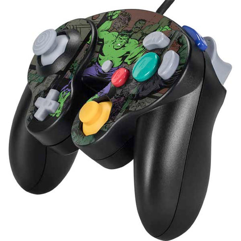 Marvel Classic Comics Hulk Fighter Vintage Nintendo GameCube Controller Skin