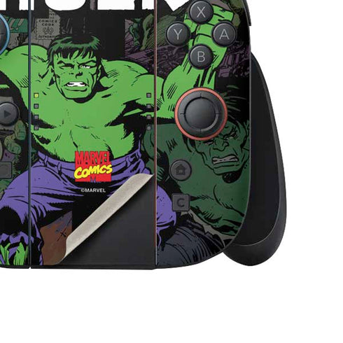 Marvel Classic Comics Hulk Fighter Vintage Nintendo Switch 2 (2025) Joy-Con Controller Skin