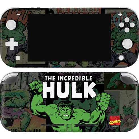 Marvel Classic Comics Hulk Fighter Vintage Nintendo Switch Lite Skin
