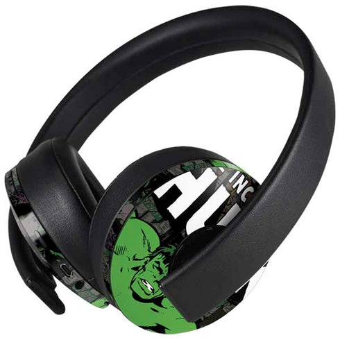 Marvel Classic Comics Hulk Fighter Vintage PlayStation 4 Gold Wireless Headset Skin
