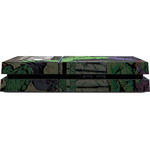 Marvel Classic Comics Hulk Fighter Vintage PS4 Console Skin