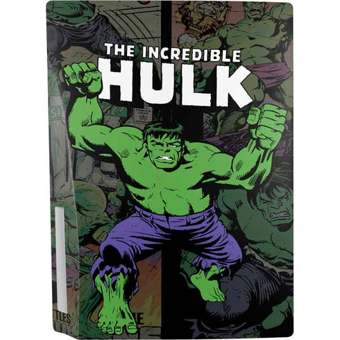Marvel Classic Comics Hulk Fighter Vintage PS5 Console Skin