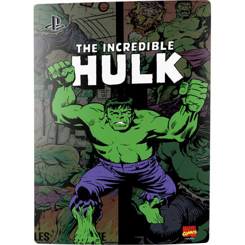 Marvel Classic Comics Hulk Fighter Vintage PS5 Digital Edition Console Skin