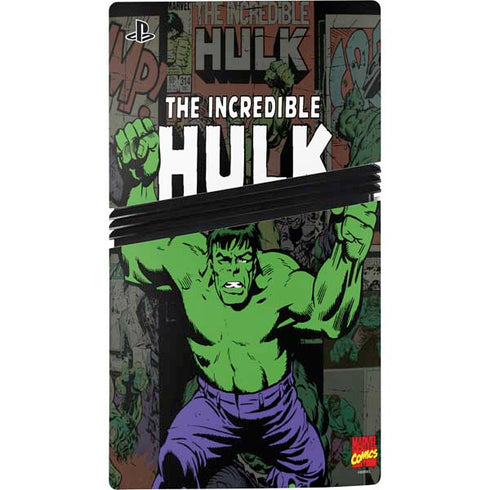 Marvel Classic Comics Hulk Fighter Vintage PS5 Pro Disk Console Skin