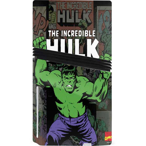 Marvel Classic Comics Hulk Fighter Vintage PS5 Pro Disk Console Skin