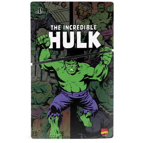 Marvel Classic Comics Hulk Fighter Vintage PS5 Slim Disk Bundle Skin