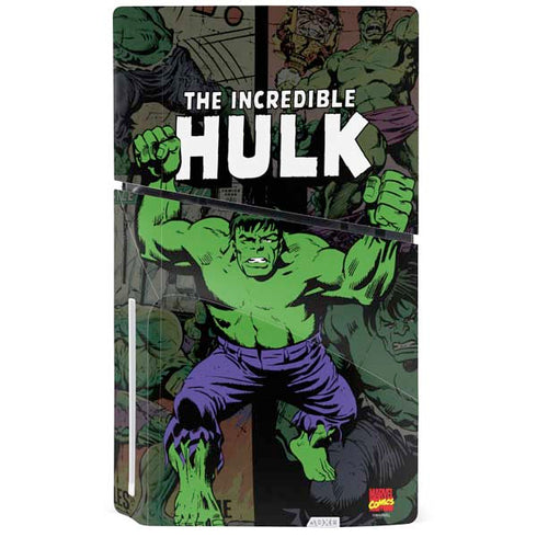 Marvel Classic Comics Hulk Fighter Vintage PS5 Slim Disk Bundle Skin
