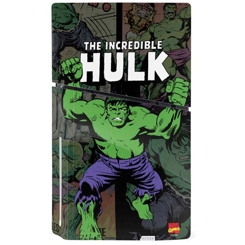 Marvel Classic Comics Hulk Fighter Vintage PS5 Slim Disk Console Skin