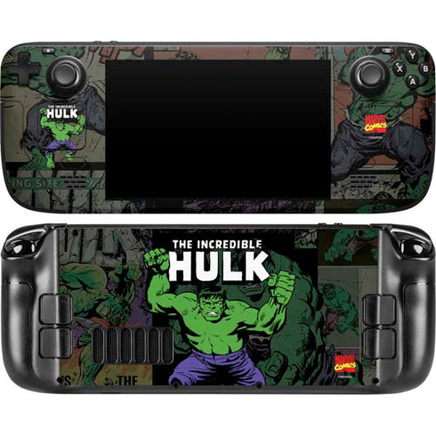 Marvel Classic Comics Hulk Fighter Vintage Steam Deck Handheld Gaming Computer Skin