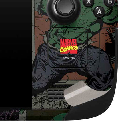 Marvel Classic Comics Hulk Fighter Vintage Steam Deck Handheld Gaming Computer Skin