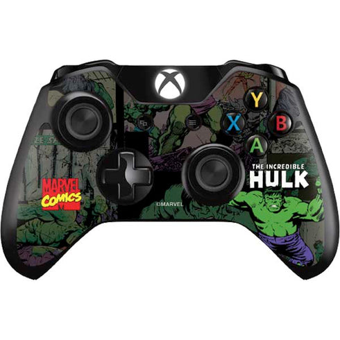 Marvel Classic Comics Hulk Fighter Vintage Xbox One Controller Skin