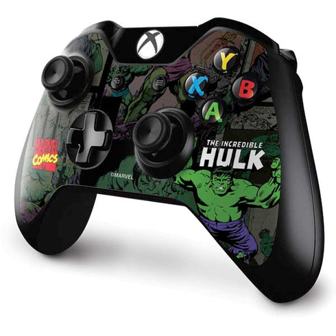 Marvel Classic Comics Hulk Fighter Vintage Xbox One Controller Skin