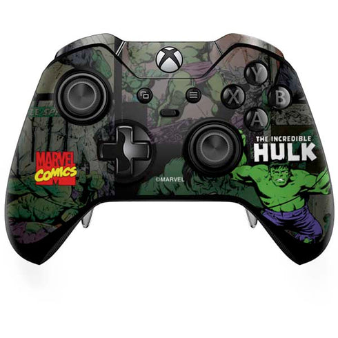 Marvel Classic Comics Hulk Fighter Vintage Xbox One Elite Controller Skin