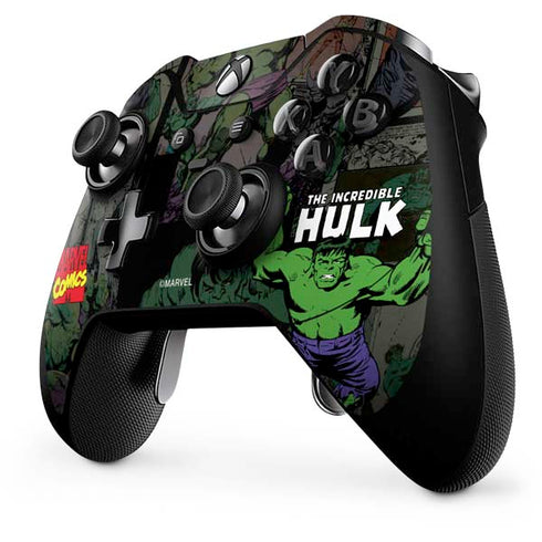 Marvel Classic Comics Hulk Fighter Vintage Xbox One Elite Controller Skin