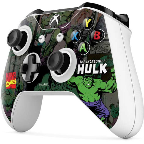 Marvel Classic Comics Hulk Fighter Vintage Xbox One S All-Digital Edition Bundle Skin
