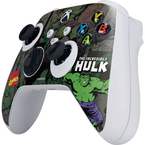 Marvel Classic Comics Hulk Fighter Vintage Xbox Series S Controller Skin