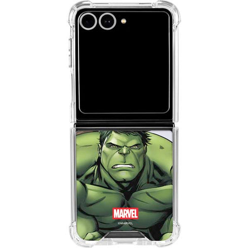 Marvel Avengers Hulk Galaxy Z Flip7 Clear Case