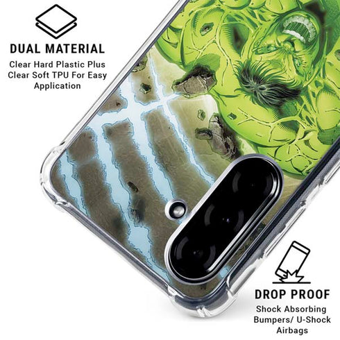 Marvel Hulk Green Goliath Galaxy A36 5G Clear Case