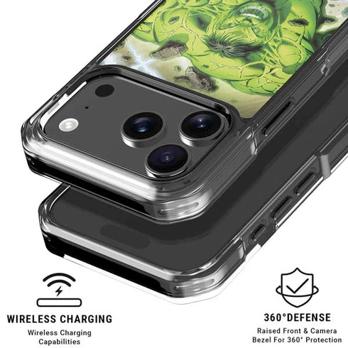 Marvel Hulk Green Goliath iPhone 18 Pro Clear Case