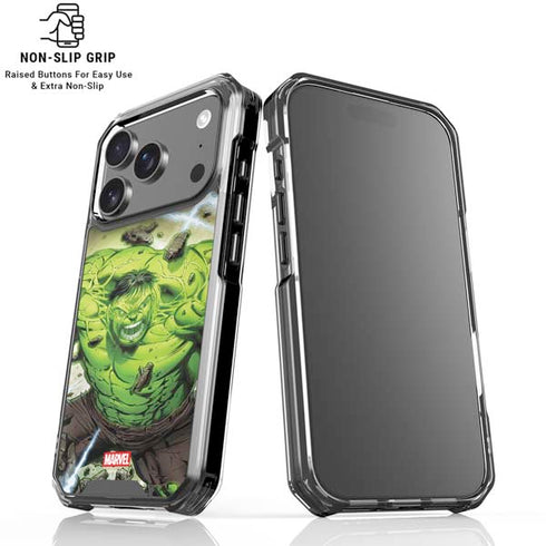 Marvel Hulk Green Goliath iPhone 18 Pro Clear Case