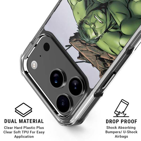 Marvel Avengers Hulk iPhone 18 Pro Clear Case