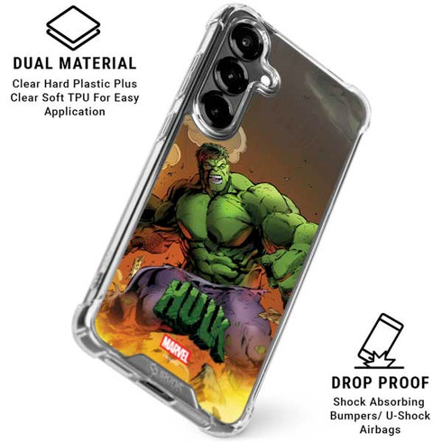 Marvel Hulk Smash Galaxy S26 Clear Case