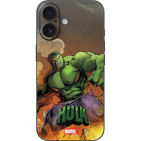 Marvel Hulk Smash iPhone 16 Skin