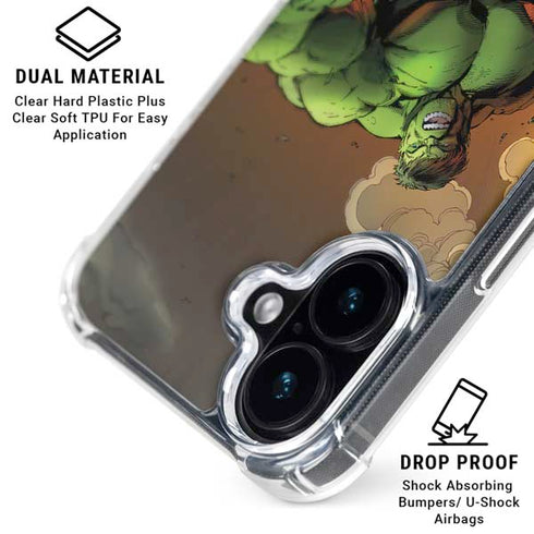 Marvel Hulk Smash iPhone 17 Clear Case