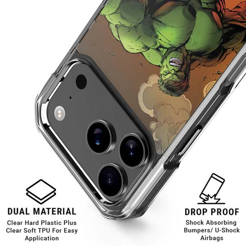 Marvel Hulk Smash iPhone 18 Pro Clear Case