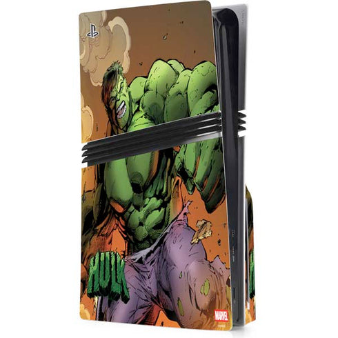 Marvel Hulk Smash PS5 Pro Disk Console Skin