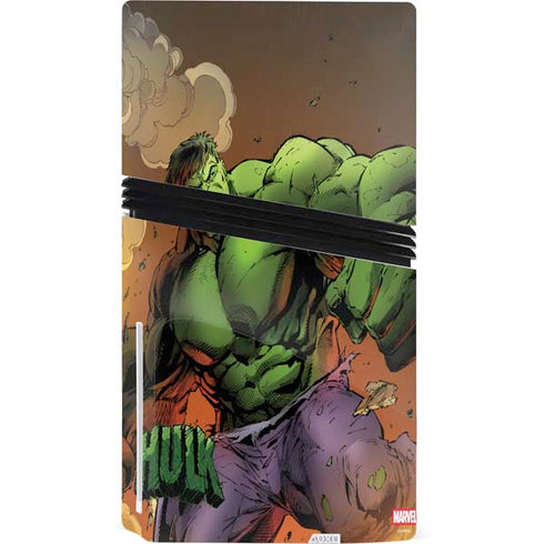 Marvel Hulk Smash PS5 Pro Disk Console Skin