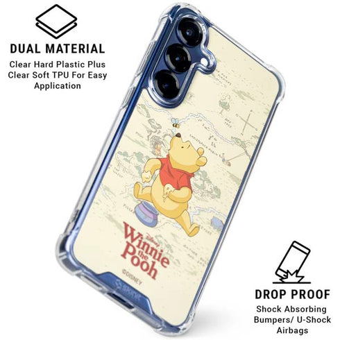 Disney Winnie the Pooh Hundred Acre Wood Galaxy S25 FE Clear Case