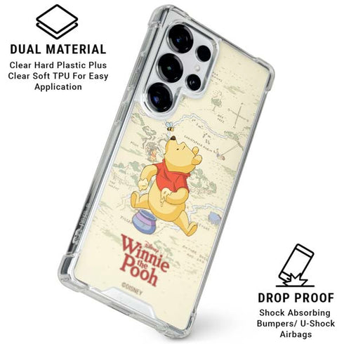 Disney Winnie the Pooh Hundred Acre Wood Galaxy S25 Ultra Clear Case
