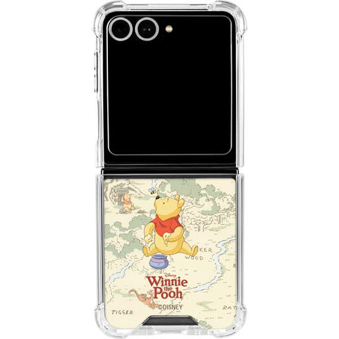 Disney Winnie the Pooh Hundred Acre Wood Galaxy Z Flip7 Clear Case