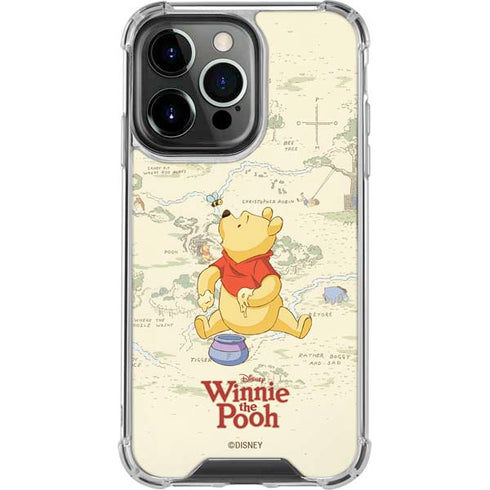 Disney Winnie the Pooh Hundred Acre Wood iPhone 16 Pro Max Clear Case