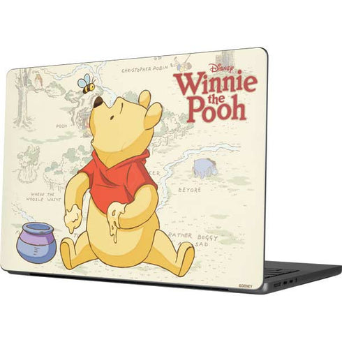 Disney Winnie the Pooh Hundred Acre Wood Apple MacBook Pro 14-inch Skin