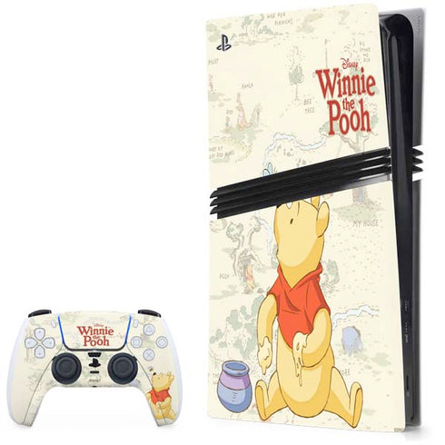 Disney Winnie the Pooh Hundred Acre Wood PS5 Pro Bundle Skin