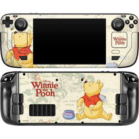 Disney Winnie the Pooh Hundred Acre Wood Steam Deck Handheld Gaming Computer OLED Skin