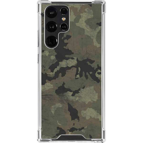 Hunting Camo Galaxy S23 Ultra Clear Case