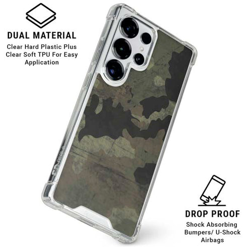 Hunting Camo Galaxy S25 Ultra Clear Case