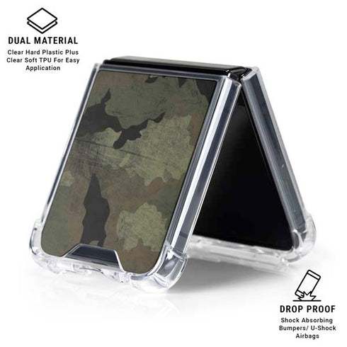 Hunting Camo Galaxy Z Flip6 Clear Case