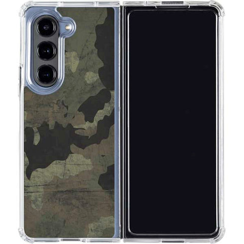 Hunting Camo Galaxy Z Fold5 5G Clear Case