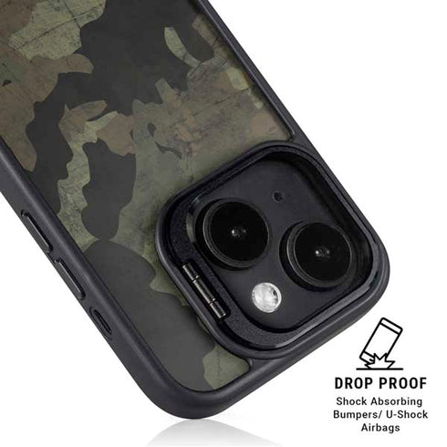 Hunting Camo iPhone 14 Kickstand Case