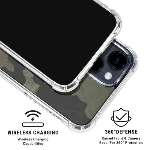 Hunting Camo iPhone 15 Clear Case