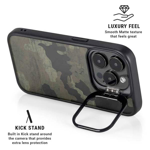 Hunting Camo iPhone 15 Pro Max Kickstand Case