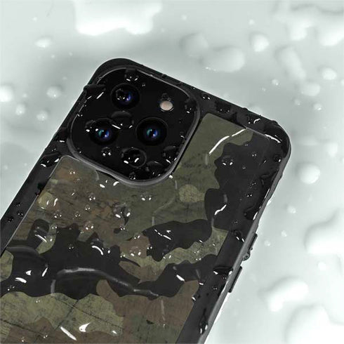 Hunting Camo iPhone 15 Pro Waterproof Case