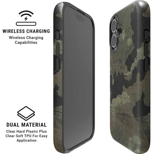 Hunting Camo iPhone 16 Plus Magsafe Impact Case